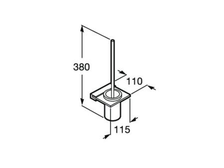 Ёршик Roca с подставкой Nuova 816530001