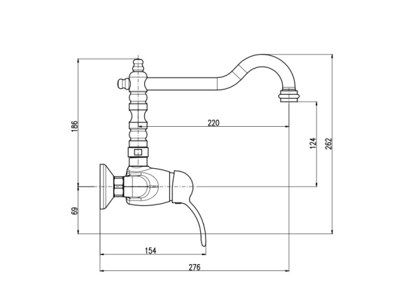 Смеситель для кухни Rav Slezak Labe L002.5/28