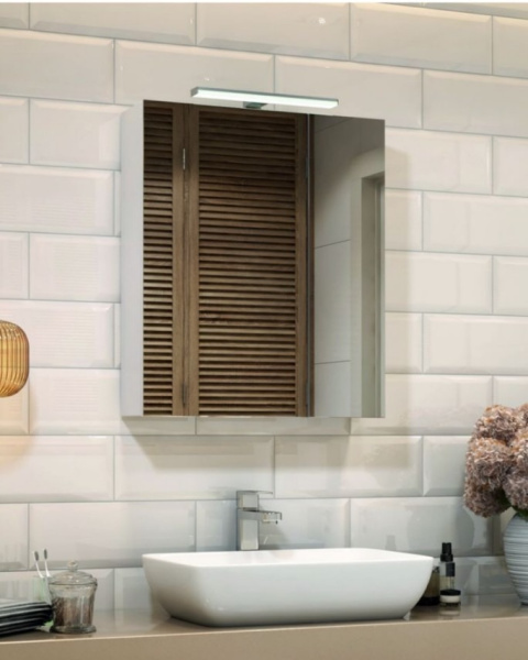 Зеркало-шкаф с подсветкой (80x70) Vigo Plaza zsh.PLA.80.El