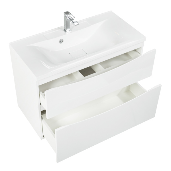 База под раковину подвесная BelBagno MARINO-H60-800-2C-SO-BL-P Bianco Lucido