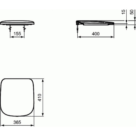 Унитаз напольный Ideal Standard Esedra T282001+T282801+T318301