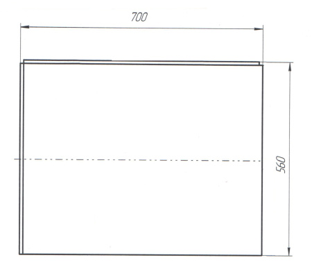 Панель боковая  Marka One FLAT 70 R 02бфл70п