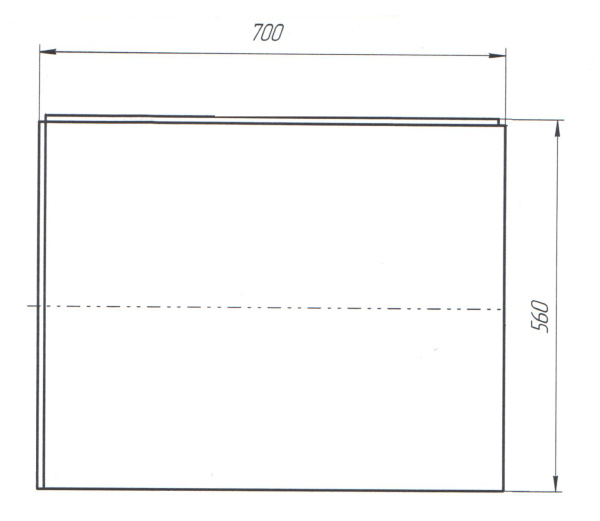 Панель боковая  Marka One FLAT 70 L 02бфл70л