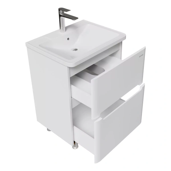 Тумба напольная Grossman АДЕЛЬ-НОРМА-60 см 106039 с 2-я ящ, белая