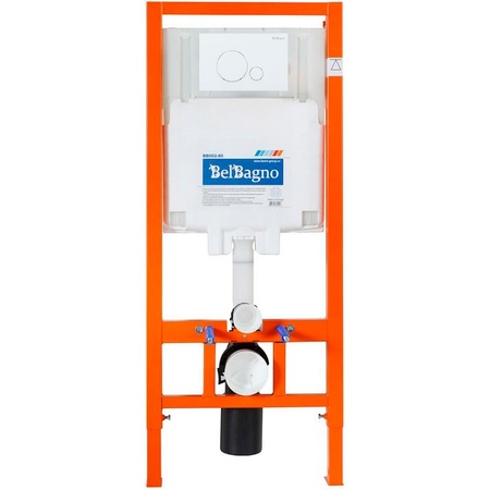 Комплект унитаза с инсталляцией BelBagno BB046CHR/BB2111SC/BB002-80/BB014-SR-BIANCO