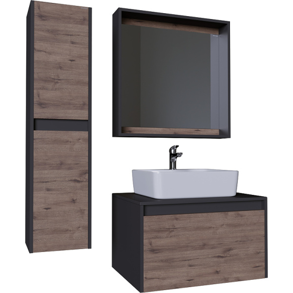 Тумба подвесная Grossman СМАРТ-70 см  107009 веллингтон/графит