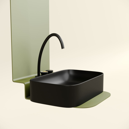 Раковина накладная (60,5х38) Ceramica Nova ELEMENT CN6053MB