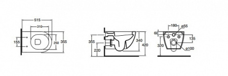 Сиденье для унитаза с микролифтом AZZURRA COMODA COM 1800 F bi