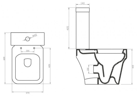 Унитаз-компакт BelBagno Janice BB124CP