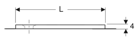 Прямоугольный душевой поддон Olona Geberit 550.913.00.1