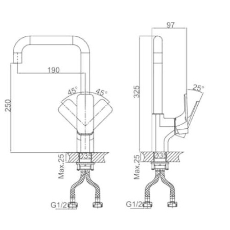 Смеситель для кухни D&K Berlin Freie (DA1432481)