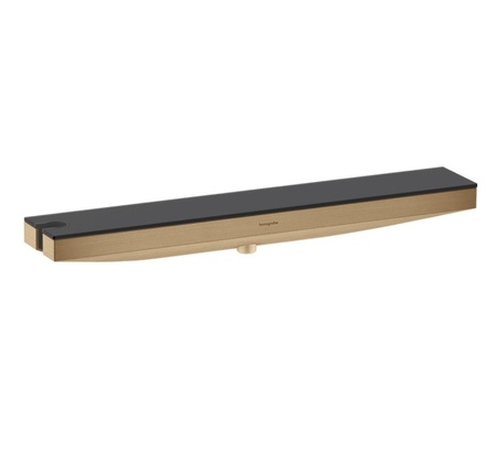 Подключение для душевого шланга с держателем Hansgrohe Rainfinity Porter 500 26843140 шлифованная бронза