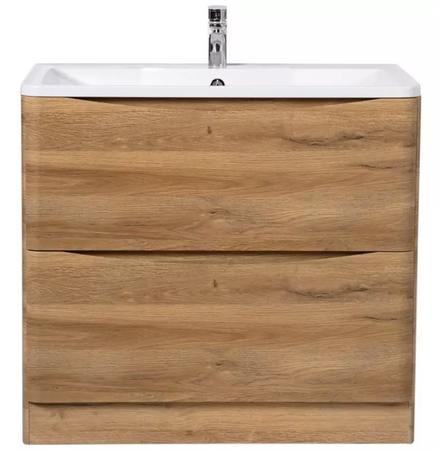 База под раковину подвесная BelBagno ACQUA-1000-2C-PIA-RR Rovere Rustico