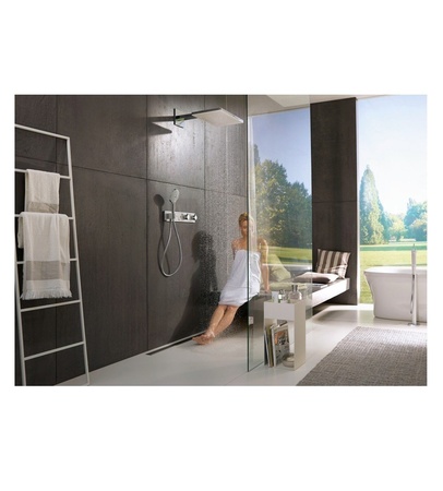 Верхний душ с кронштейном Hansgrohe Rainmaker Select 460 2jet 24005400 белый/хром