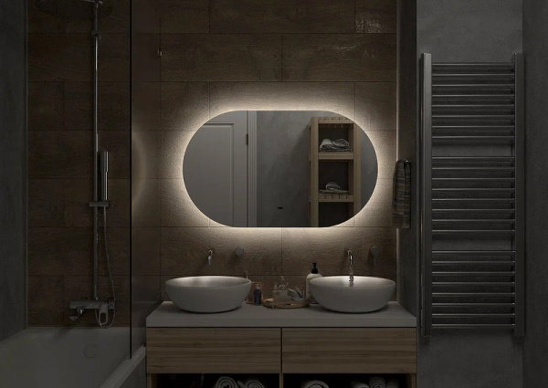 Зеркало с подсветкой (120х70) Continent Fleur ЗЛП639