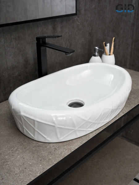 Раковина накладная (60х39) Gid 777s