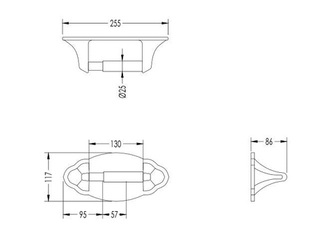 Бумагодержатель Devon&Devon Emily MIL507E