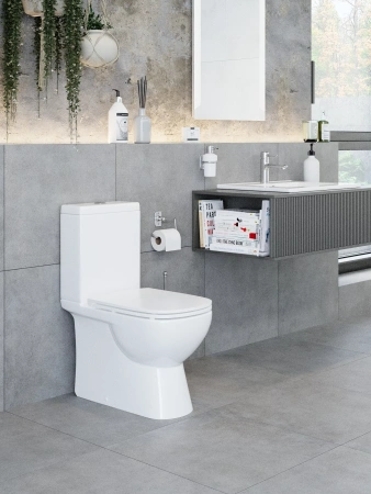 Унитаз напольный Sanita Luxe Quadro QDRSLCC01151022