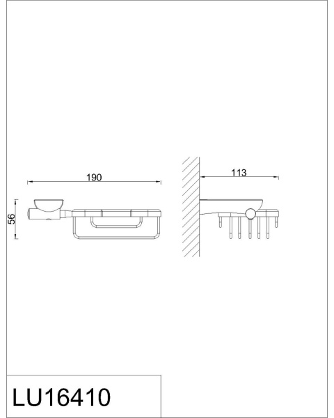Мыльница решетка RUSH Luson LU16410