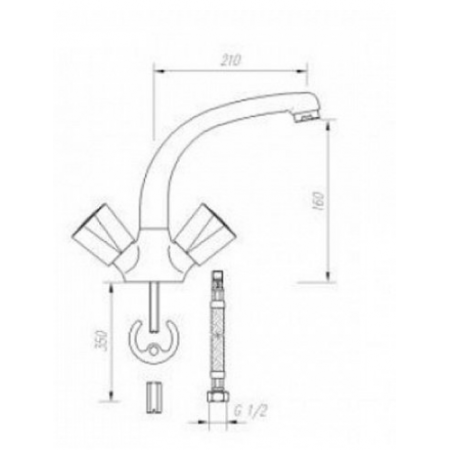 Смеситель для мойки MOFEM PRIMULA 140-0003-37