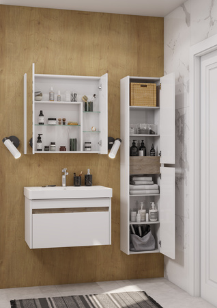 Шкаф подвесной Aquaton Марти 1A270203MY010 белый