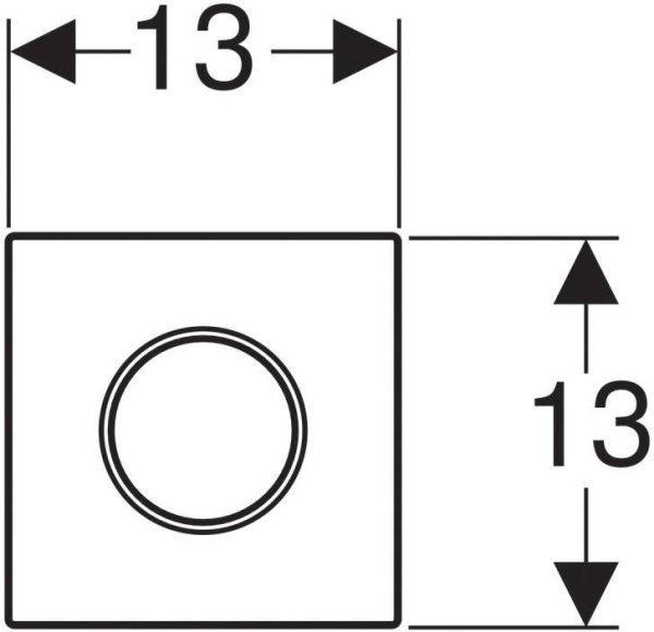 Ручной пневмопривод смыва для писсуара GEBERIT Sigma10 HyTroniс 116.015.JQ.1 Ручной пневмопривод смыва для писсуара GEBERIT Sigma10 HyTroniс 116.015.JQ.1