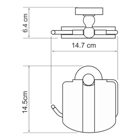 Держатель туалетной бумаги  WasserKRAFT Aland K-8525