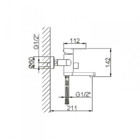 Смеситель для ванны Hansen H30001