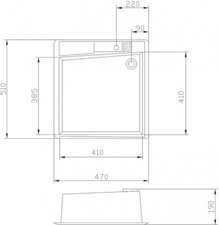 Кухонная мойка Акватон Парма черная 1A713032PM100