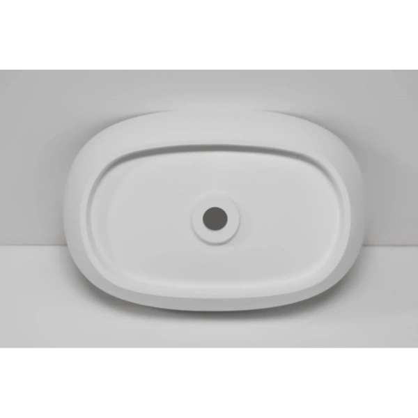 Раковина накладная Abber Stein AS2633 белая матовая