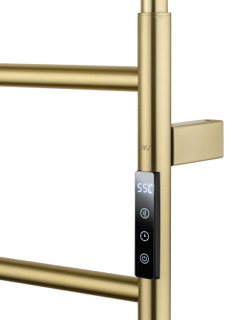 Полотенцесушитель электрический WONZON & WOGHAND WISMAR, брашированное золото WW-AL202-BG