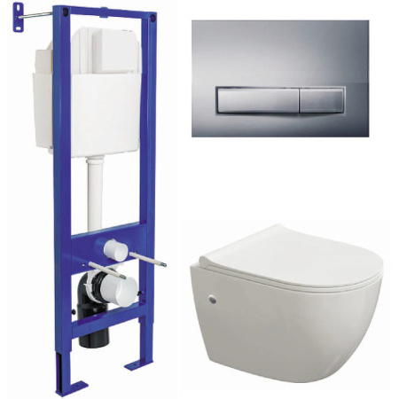 Комплект унитаза с инсталляцией Berges Wasserhaus Atom 042447