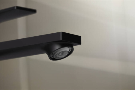 Смеситель для раковины Hansgrohe Rebris E 72589670, черный матовый