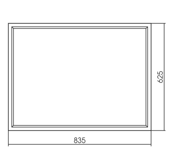 Зеркало (84х63) Silver Mirrors  Эдисон-эко LED-00002384