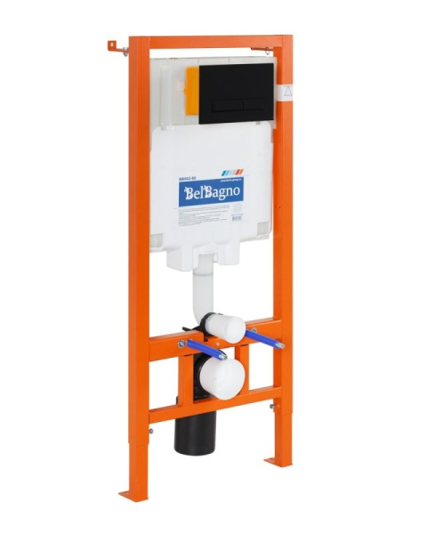 Комплект унитаза с инсталляцией BelBagno BB064CHR/BB2111SC/BB002-80/BB007-PR-NERO.M