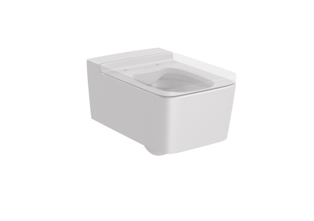 Унитаз подвесной безободковый Roca Inspira Square  , Rimless,  346537630 жемчужный