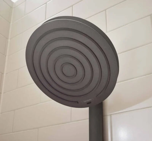 Душевая система с термостатом Hansgrohe Pulsify S 24241670 черный матовый