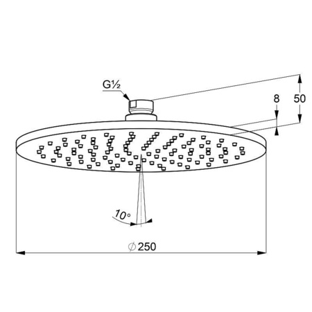 Верхний душ Kludi A-QA 64325N0-00