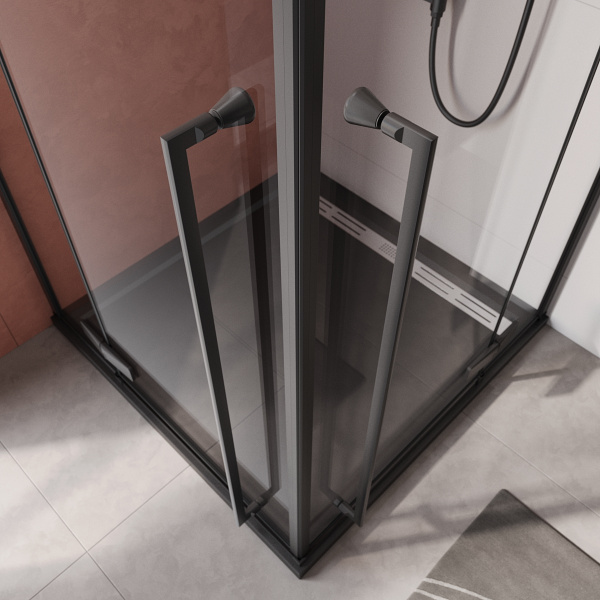 Душевой уголок (90х90) CEZARES LINER LINER-A-2-90-C-NERO