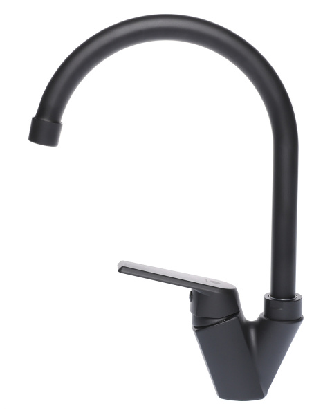 Смеситель для кухни однорычажный полимерный OneLife P02-000b черный