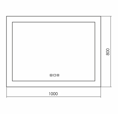 Зеркало (100х80) Silver Mirrors Norma neo LED-00002497