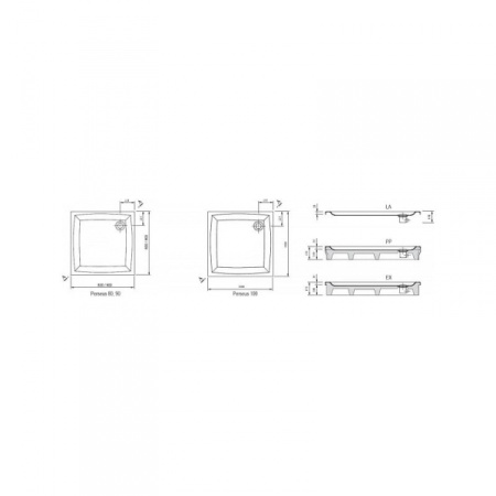 Панель для поддона Ravak Perseus Pro 90 XA837001010