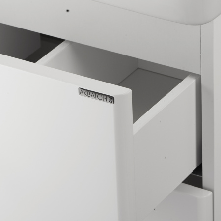 Тумба с раковиной Акватон Америна 70 1A1376K1AM010  2 ящика, белый