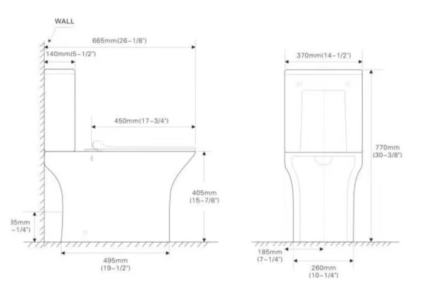 Унитаз напольный безободковый SantiLine SL-5023