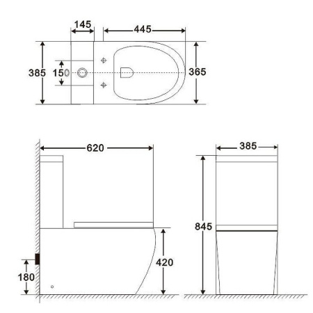 Унитаз напольный BelBagno Amanda BB051CPR/BB051SC без бачка