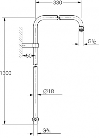 Душевая штанга GROHE Relexa 27320000
