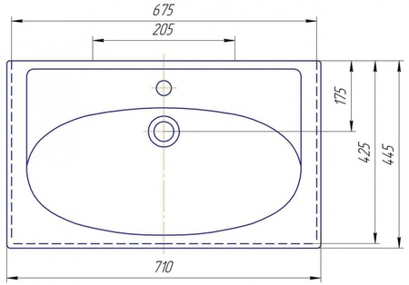 Раковина Kirovit Калипсо 700