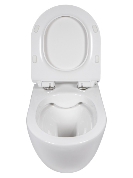 Унитаз подвесной Orange C07-100W безободковый, сиденье с микролифтом