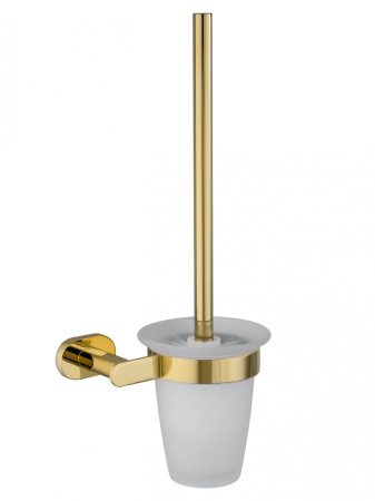 Туалетный ершик в комплекте WONZON & WOGHAND FIRST, глянцевое золото WW-8429-LG