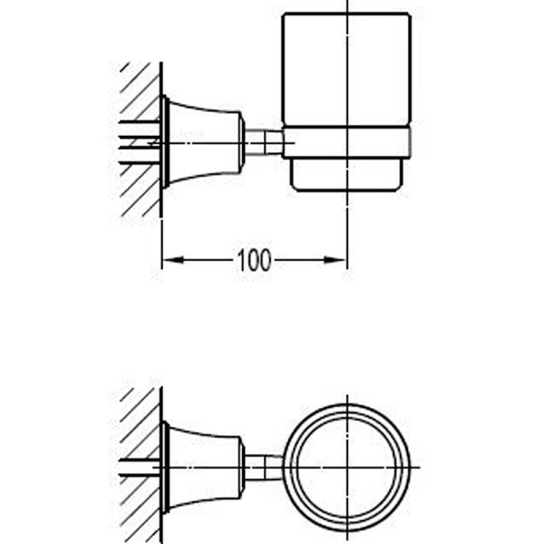 Стакан для зубных щеток CEZARES LIBERTY CZR-F-8986